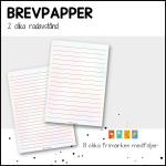 Brevpapper – 10 olika - bild 2