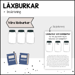 Läxburkar och bokbiljett - bild 1