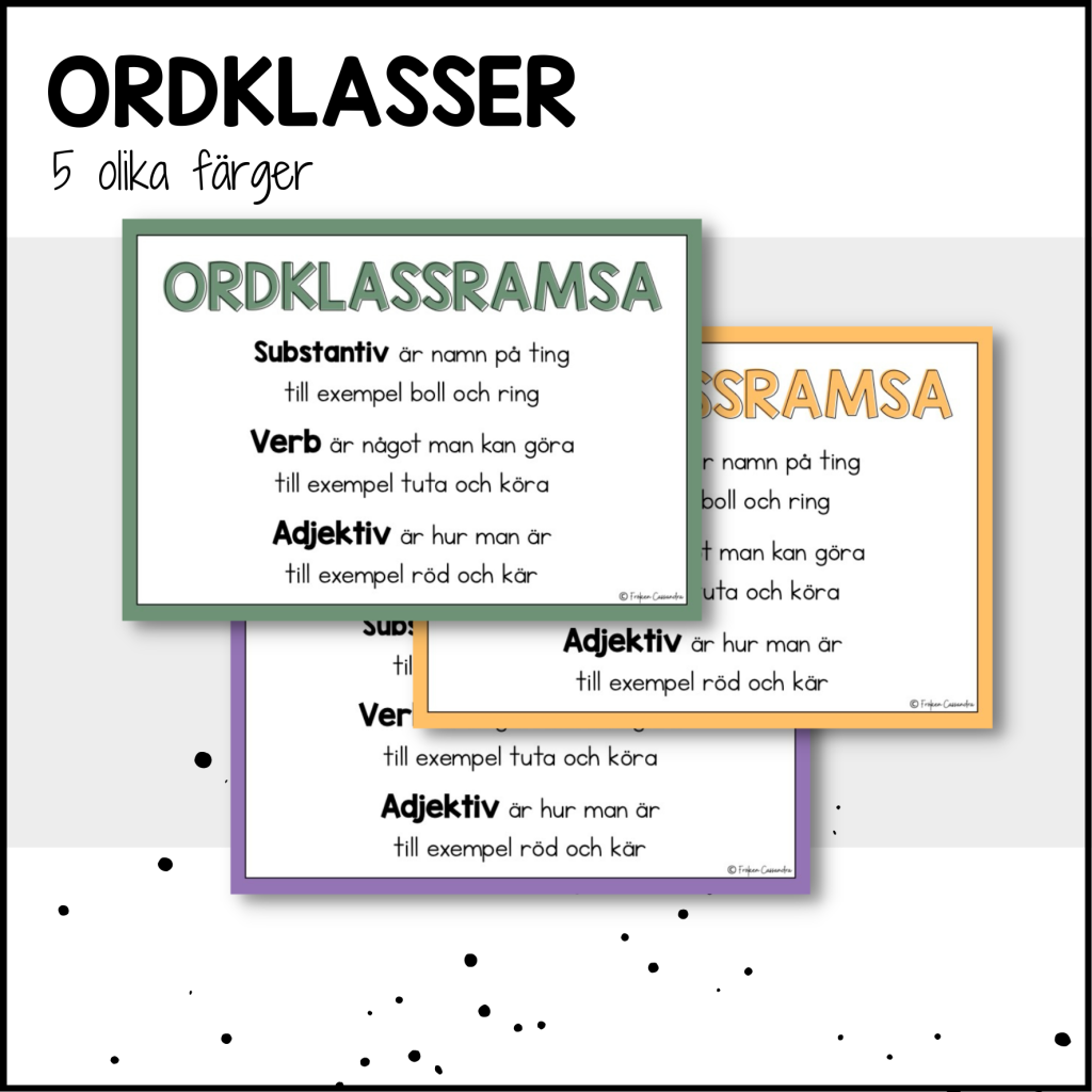 ORDKLASSER – ramsa