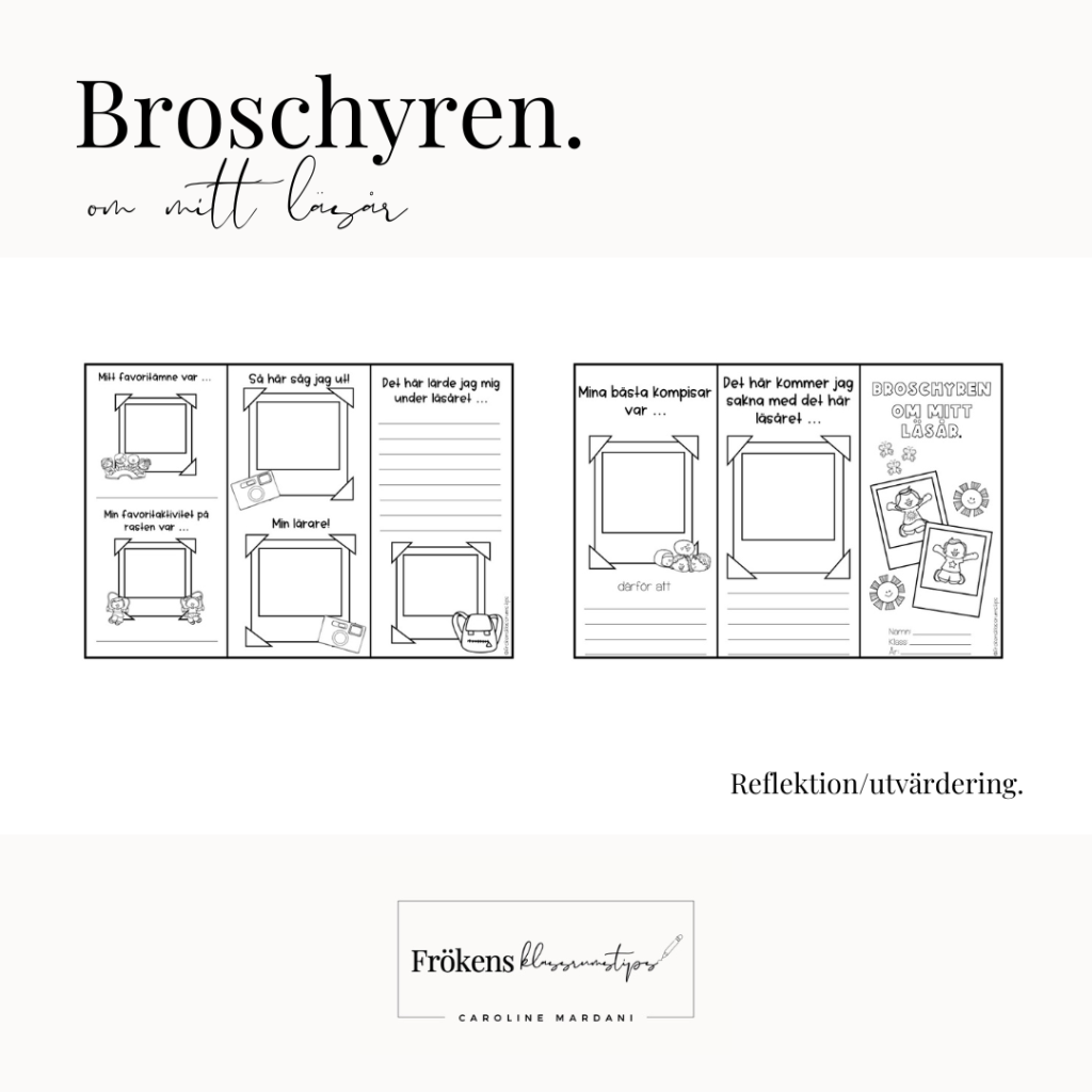 Broschyren om mitt läsår