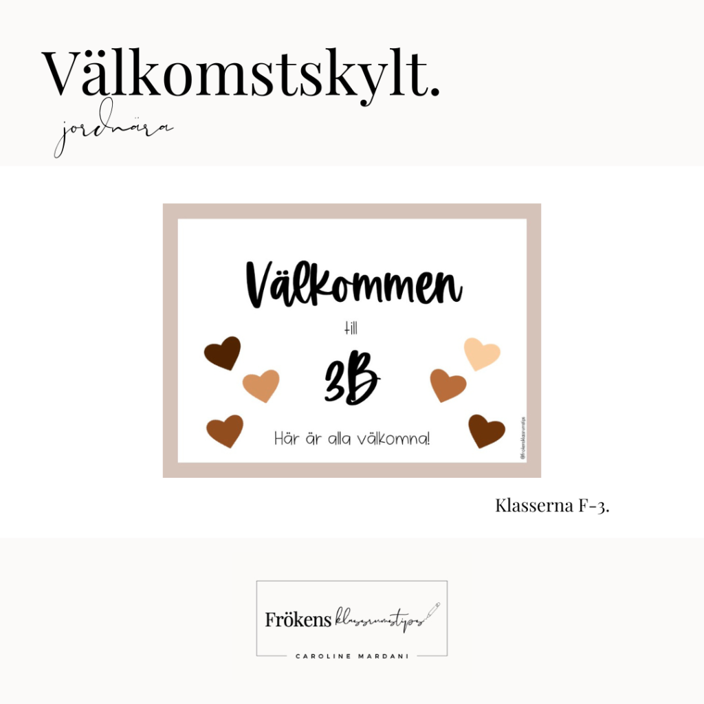 Välkomstskylt
