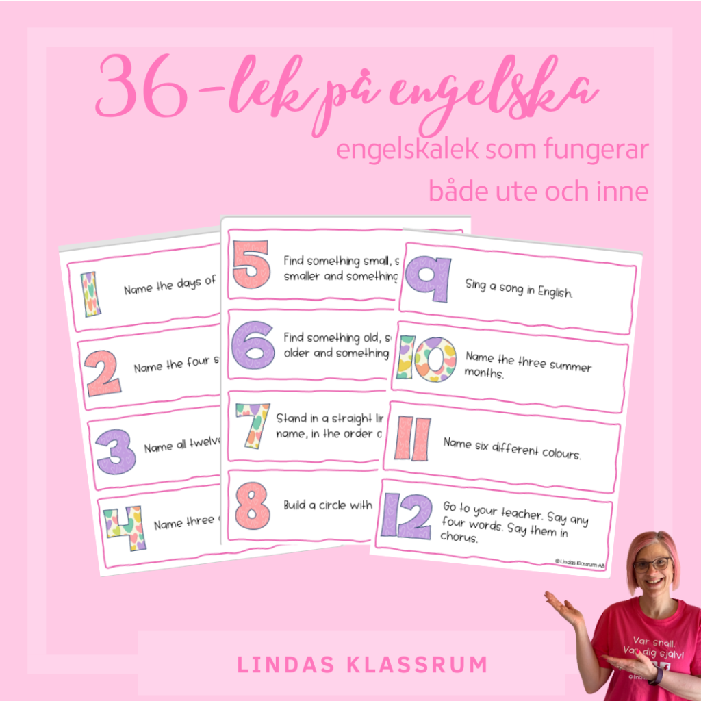 36-lek engelska