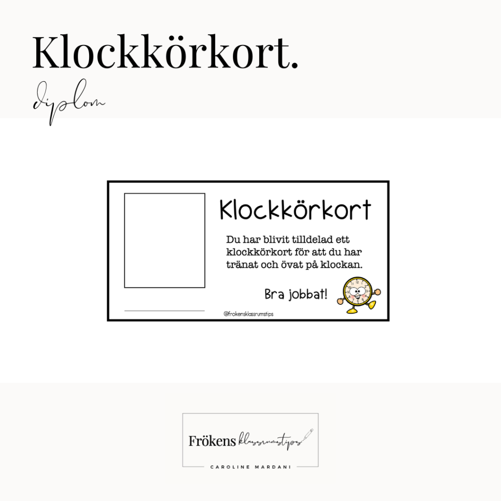 Klockkörkort
