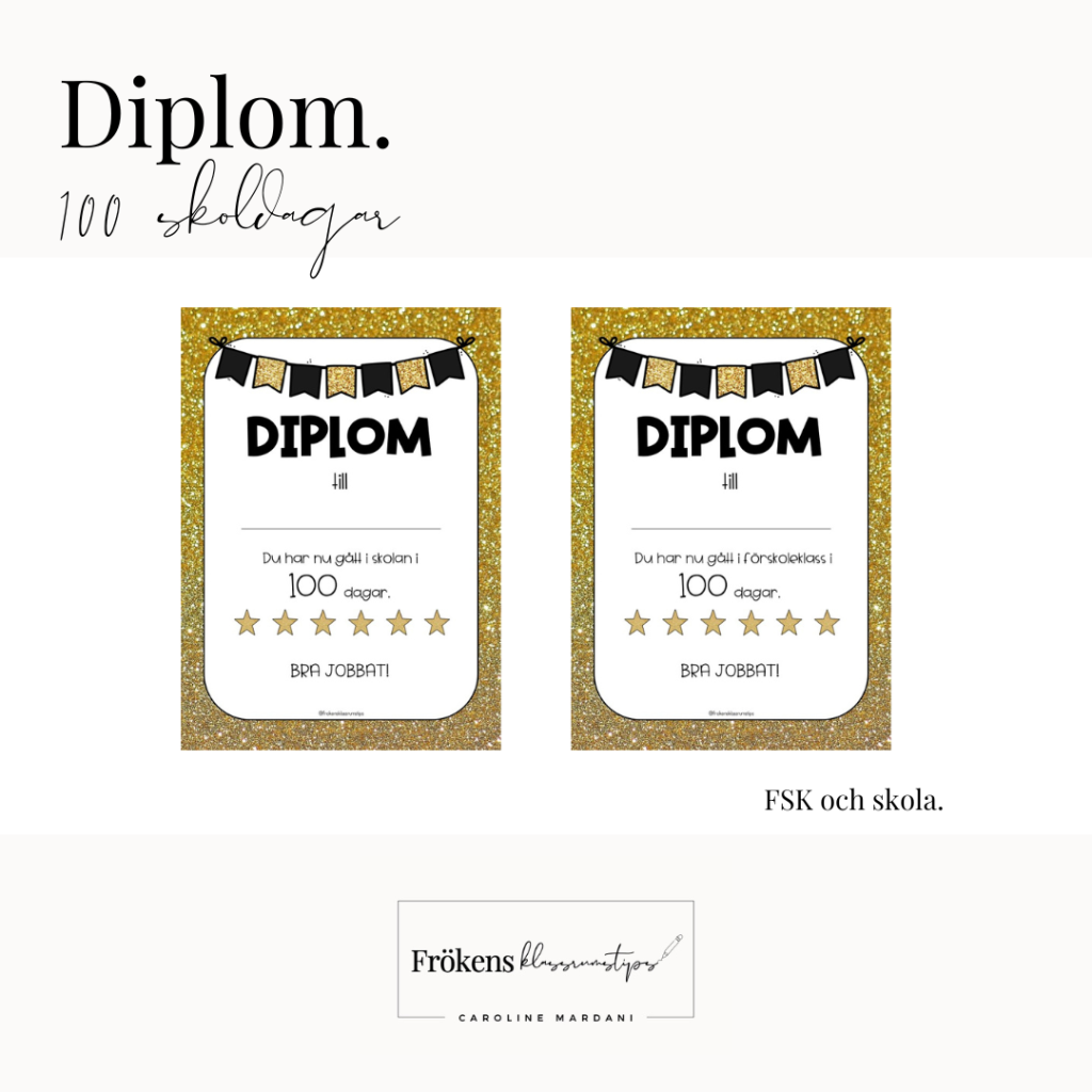 Diplom 100 skoldagar