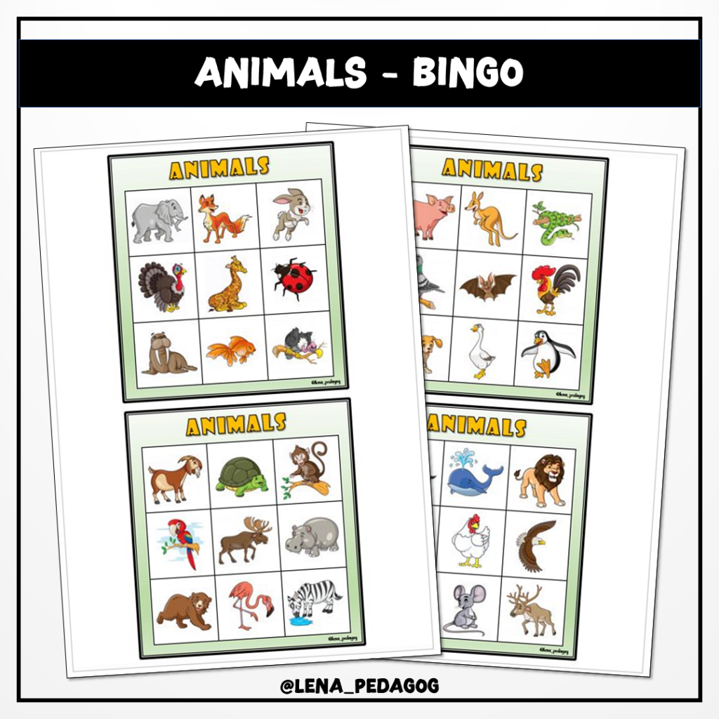 Animals – bingo