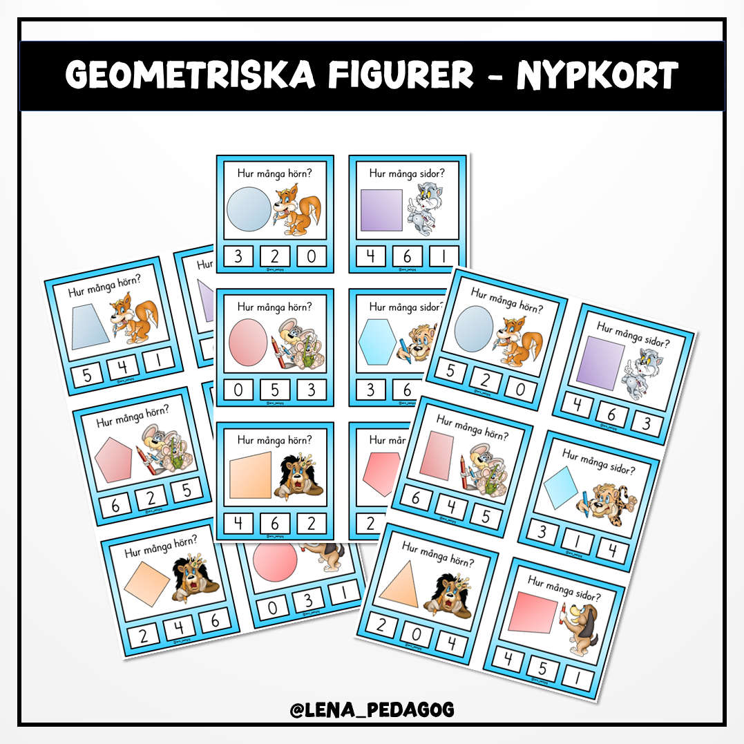Geometriska figurer - nypkort