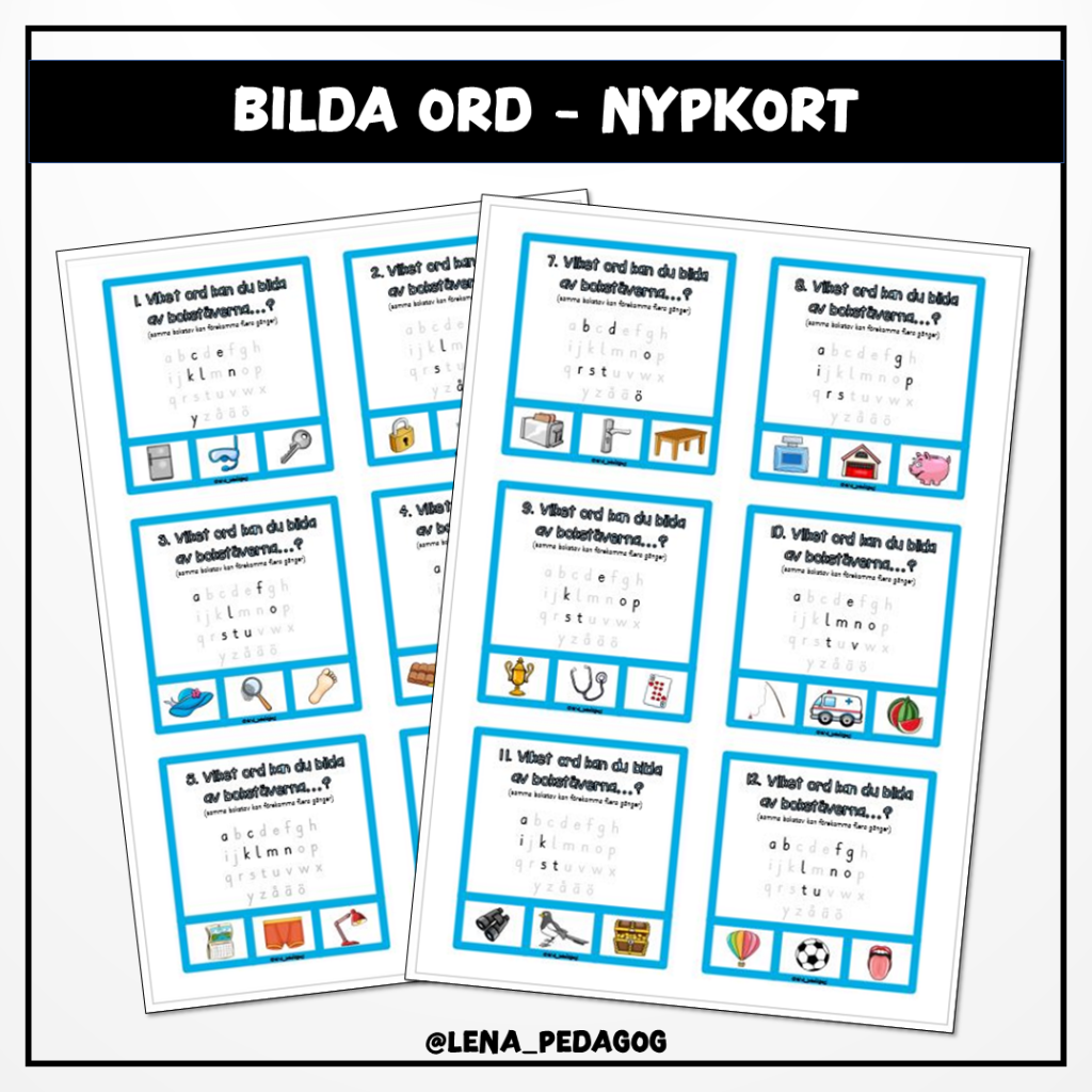 Bilda ord – nypkort