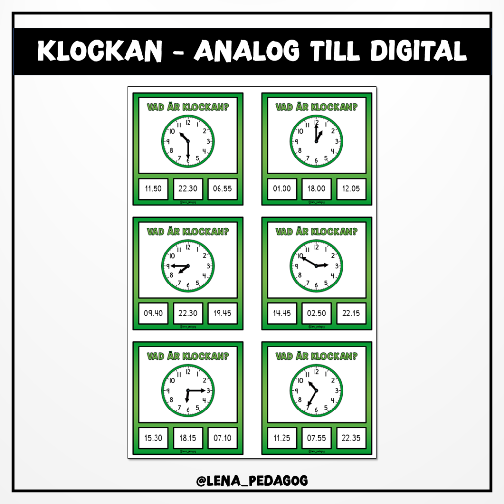 Klockan – Analog till digital