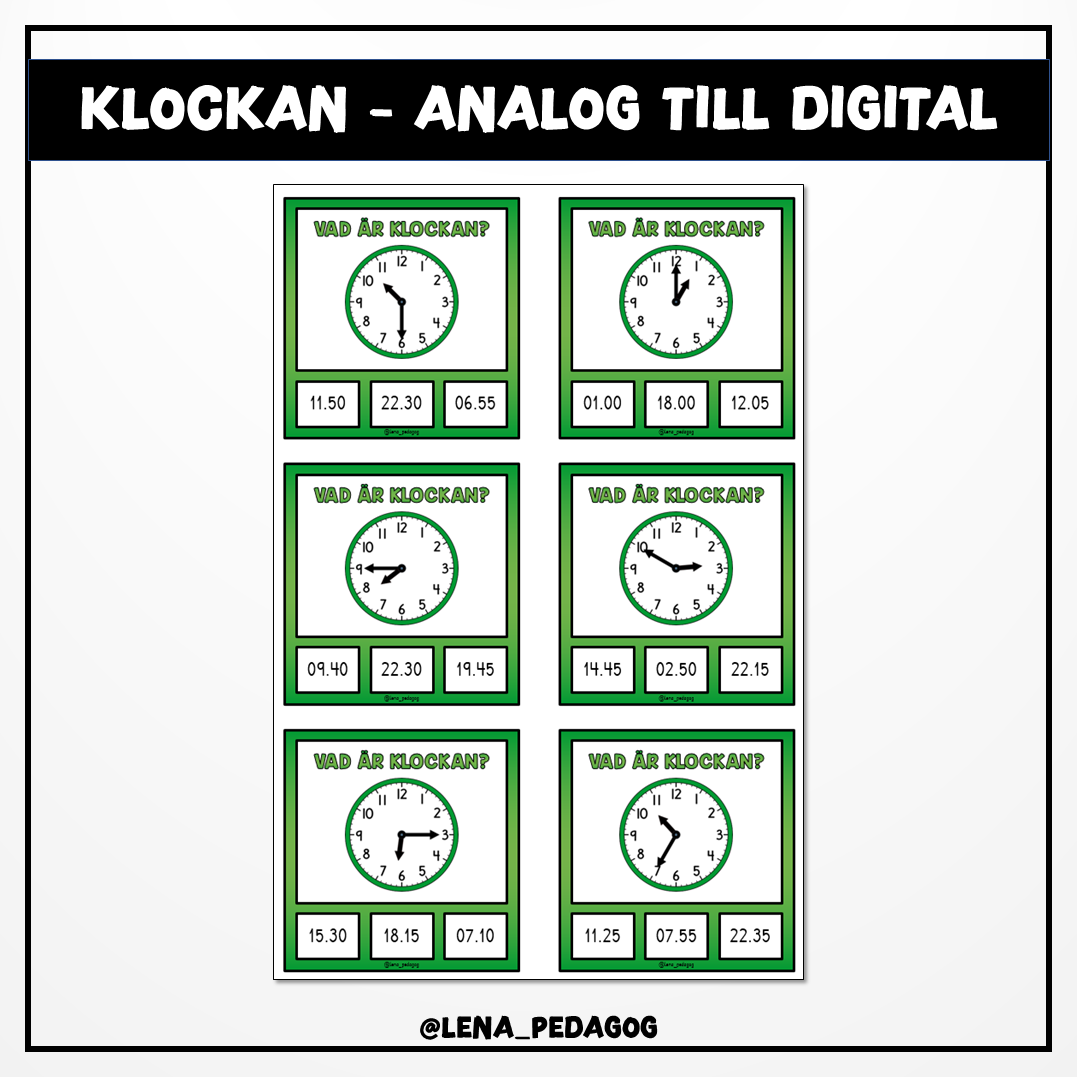 Klockan - Analog till digital