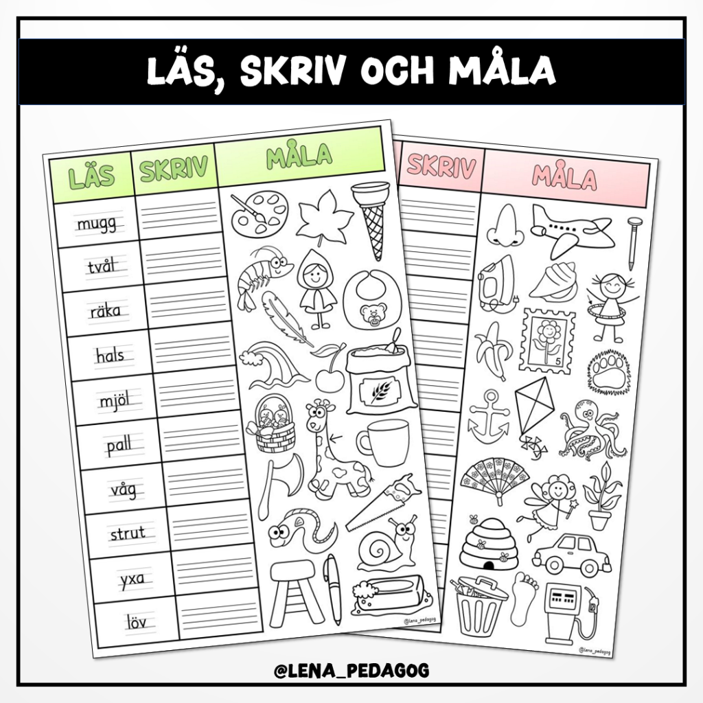 Läs, skriv och måla