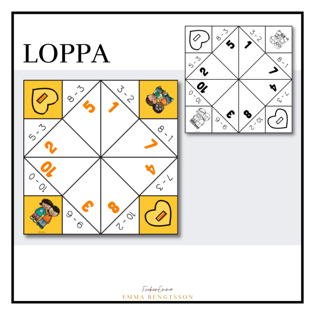 Loppa – subtraktion