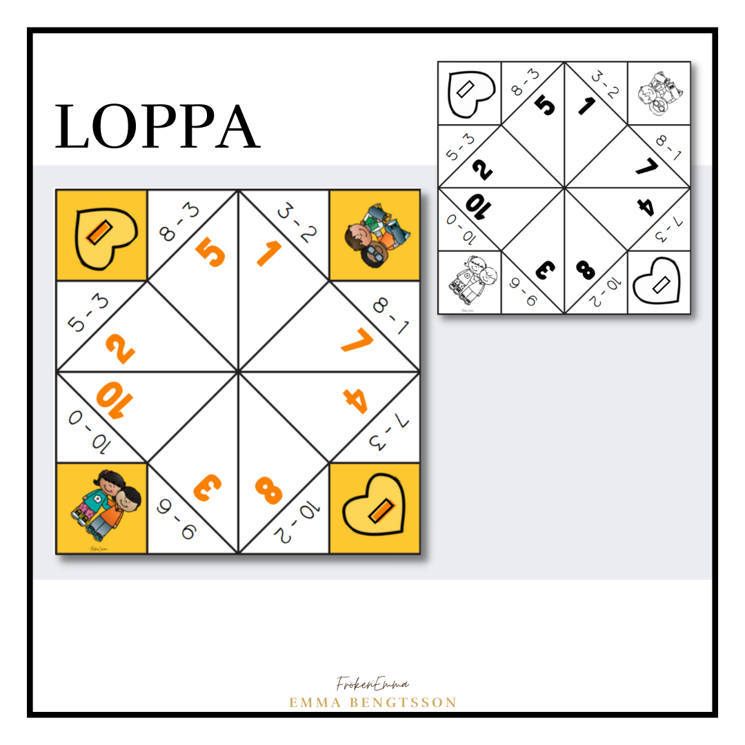 Loppa - subtraktion