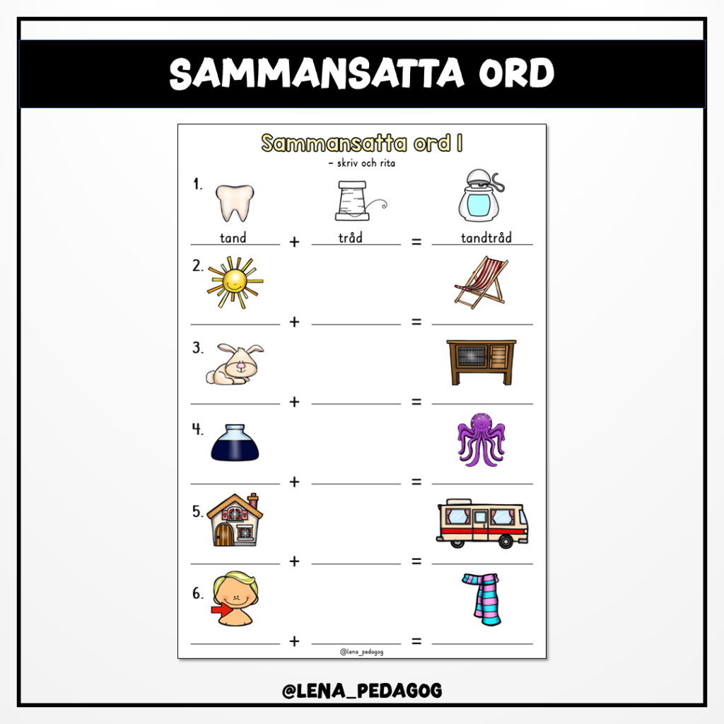 Sammansatta ord