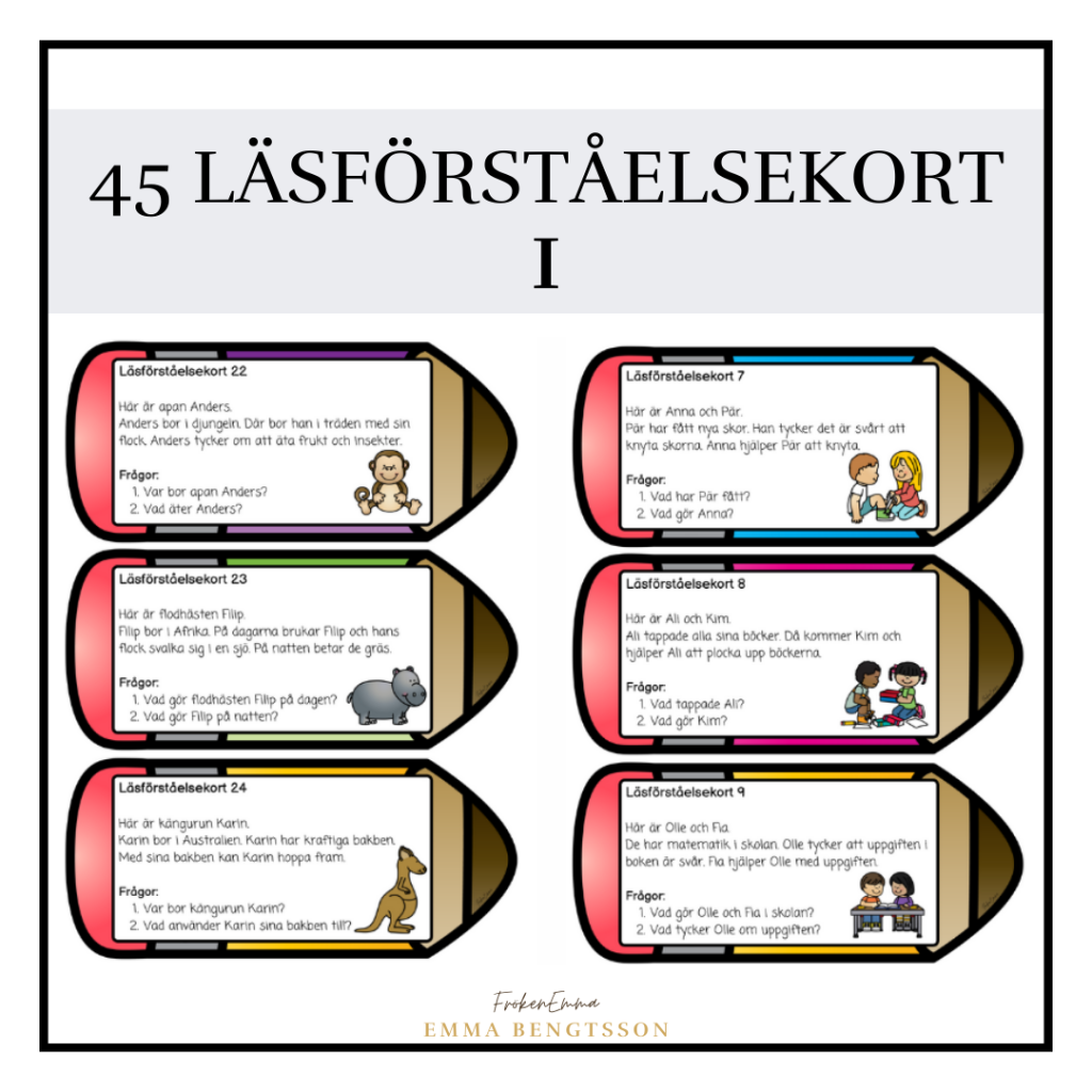 45 läsförståelsekort 1