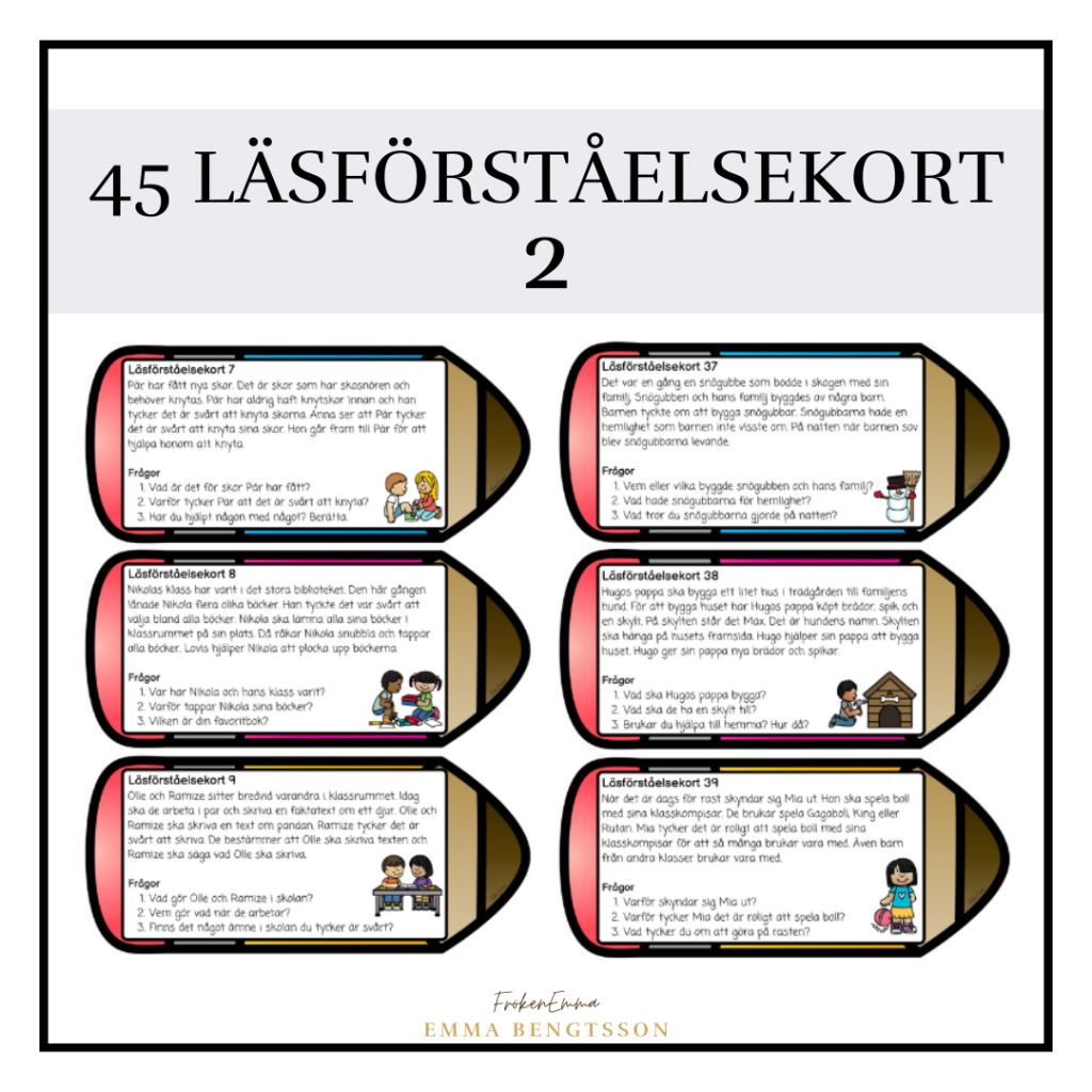 45 läsförståelsekort 2