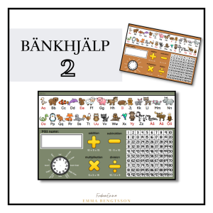 Bänkhjälp 2