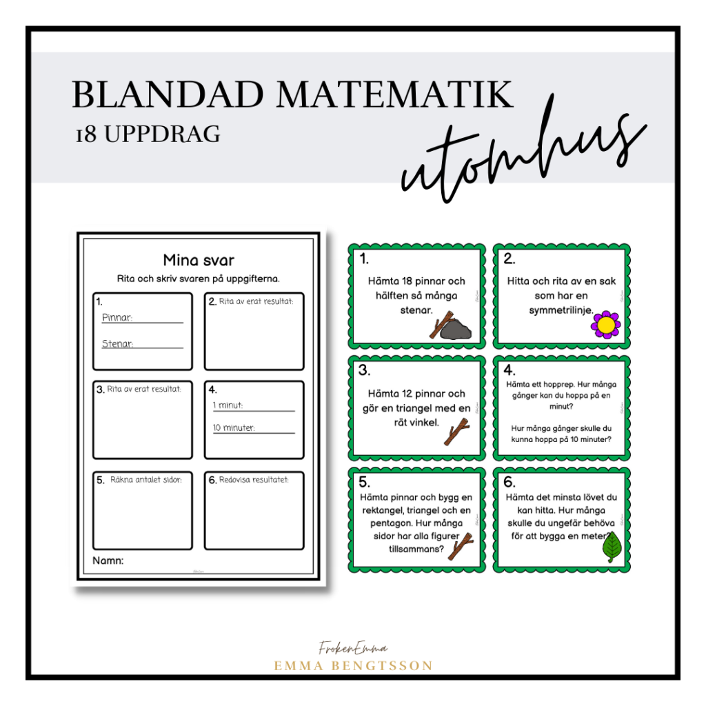 Matematikuppdrag – utomhus