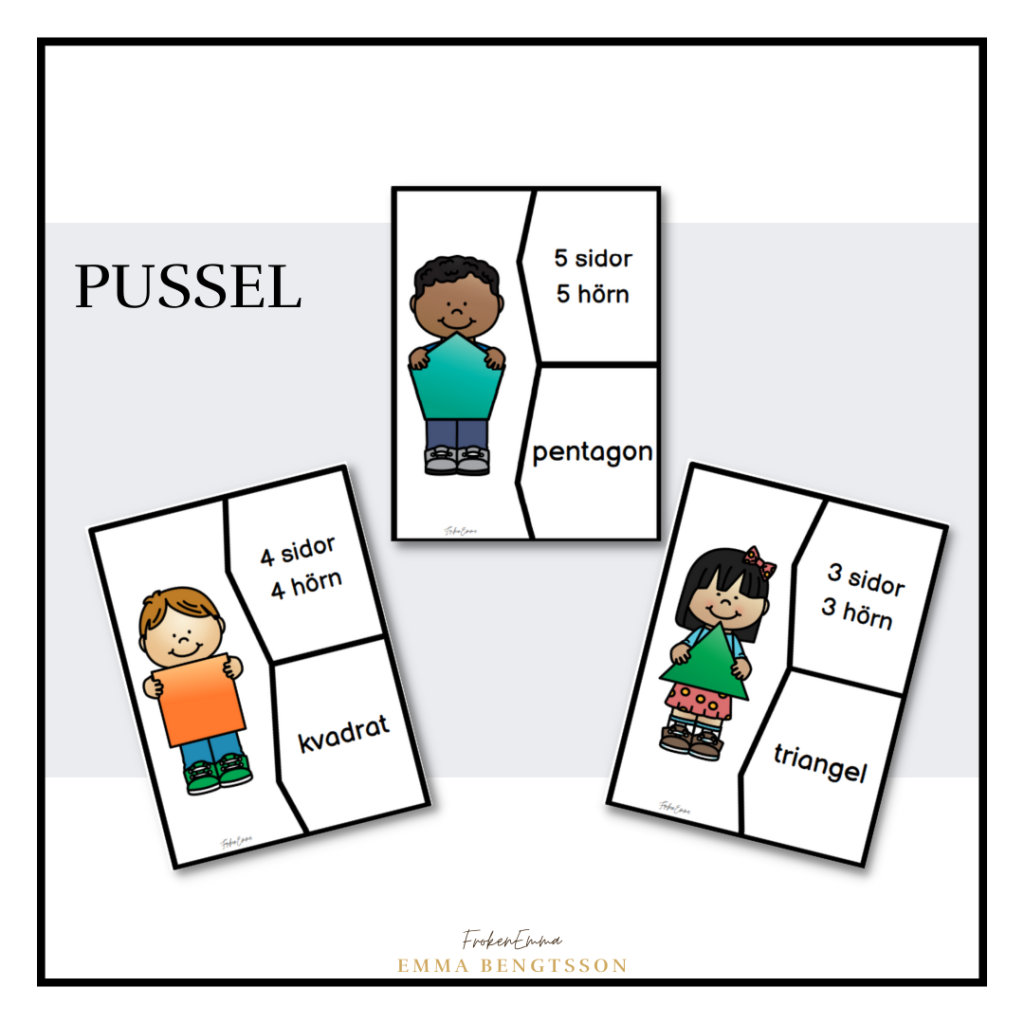 Geometriska former pussel