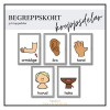 Kroppsdelar begreppskort