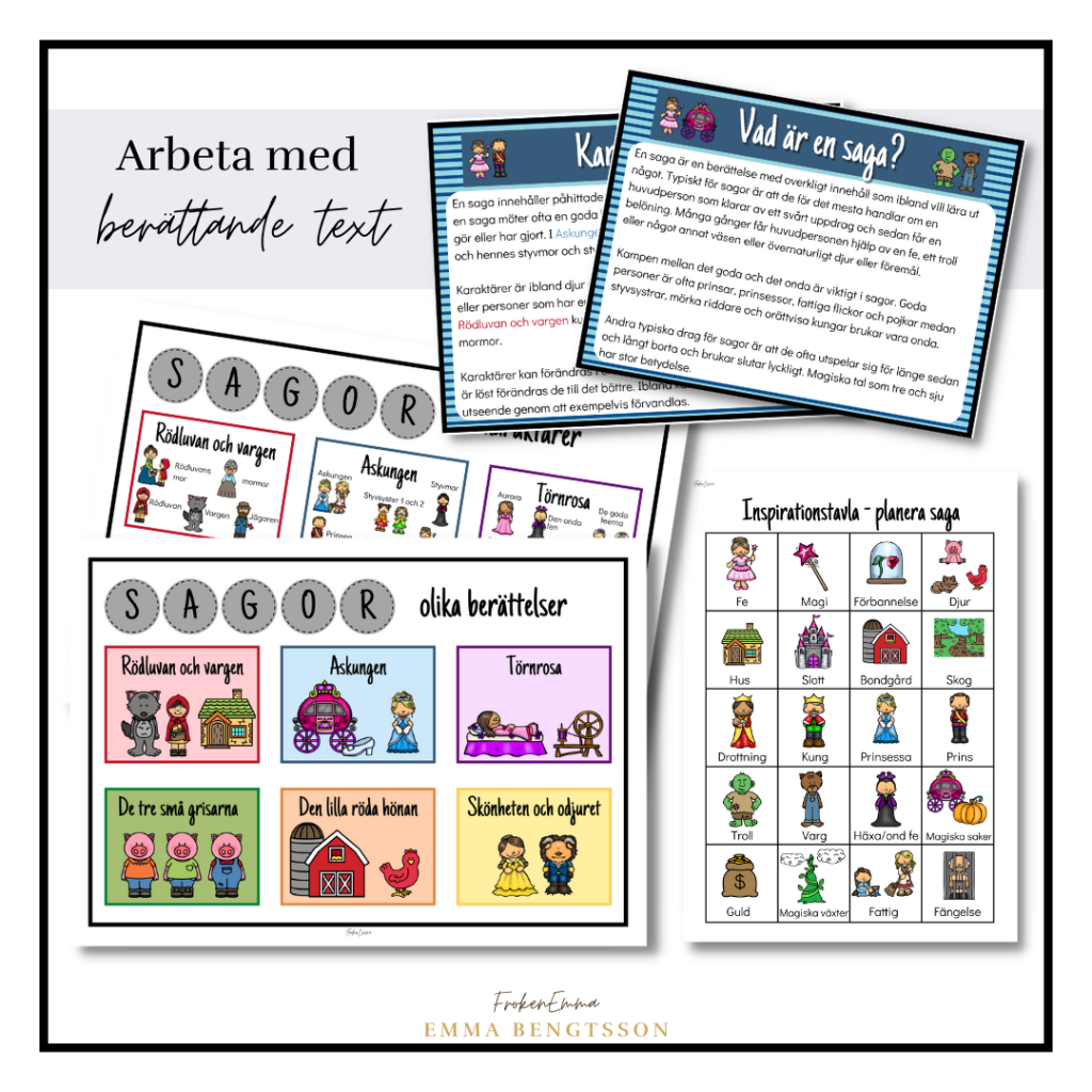 Sagoberättelsers delar och innehåll