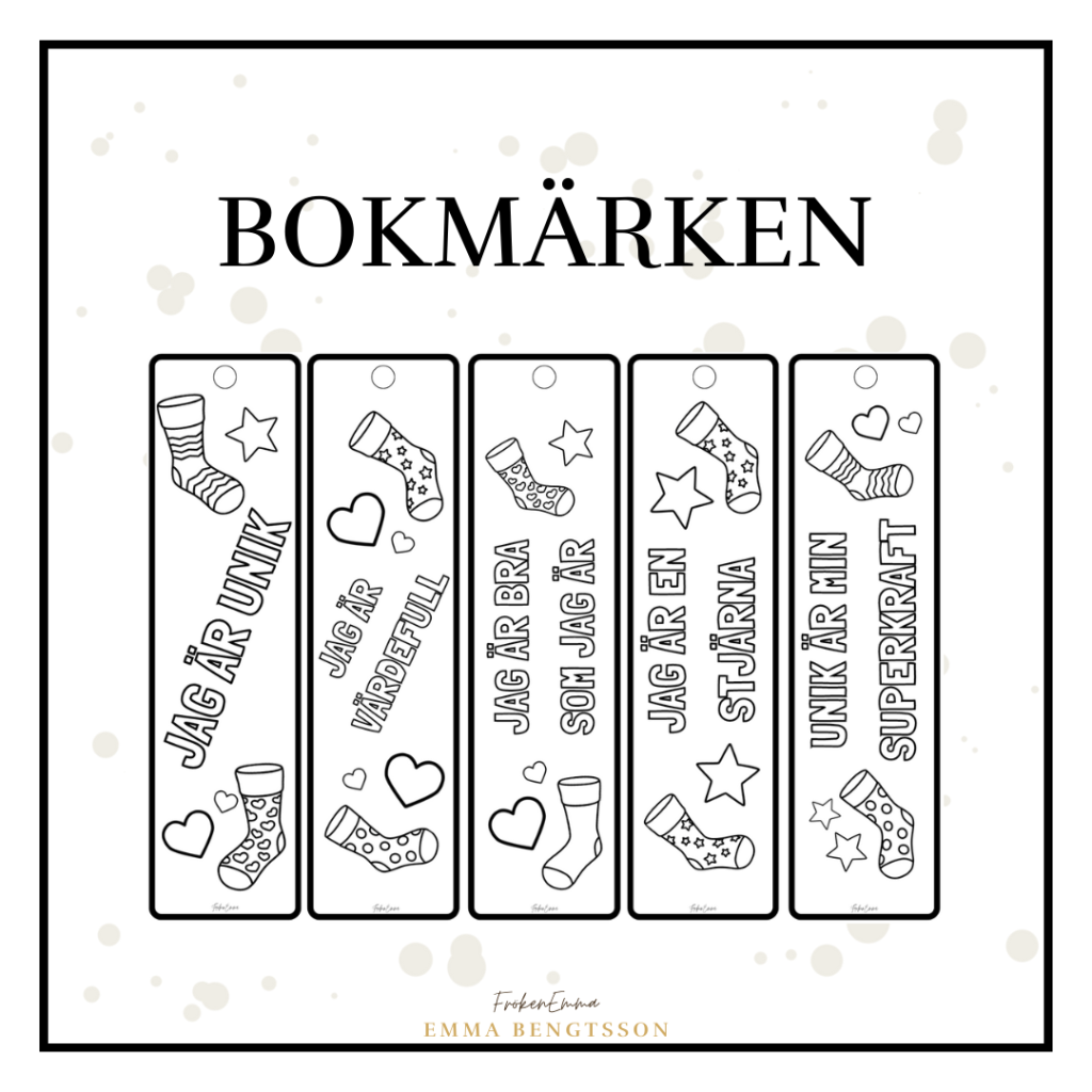 Bokmärken – rocka sockorna