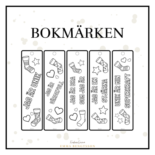 Bokmärken - rocka sockorna