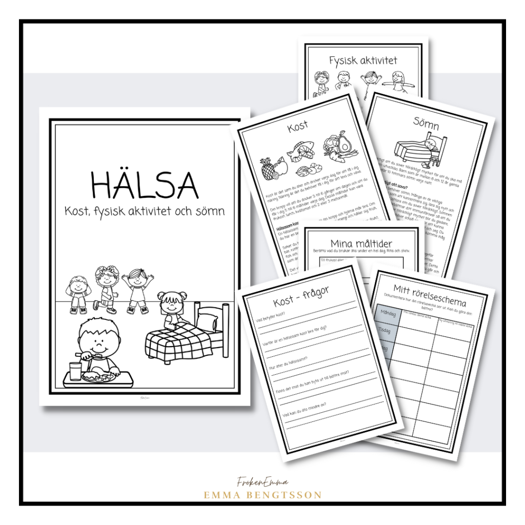 Hälsa – kost, fysisk aktivitet och sömn