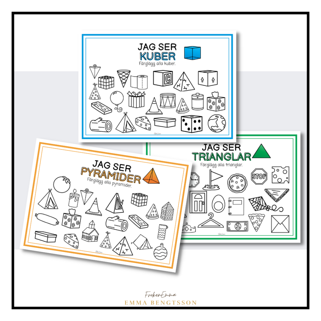 Geometriska former – jag ser former