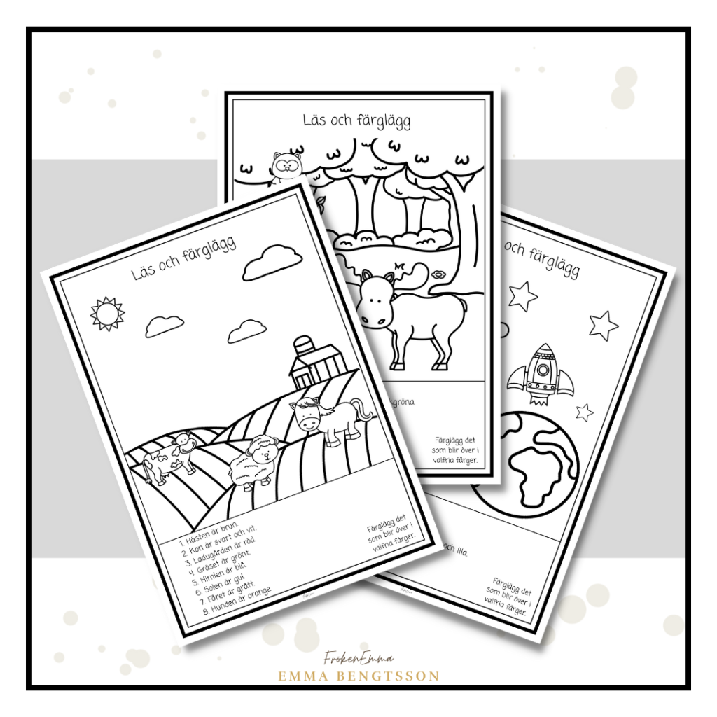 Läs och färglägg