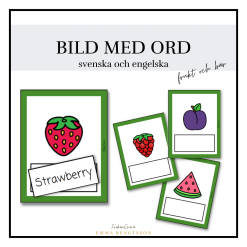 Mat - ord med bild frukt och bär