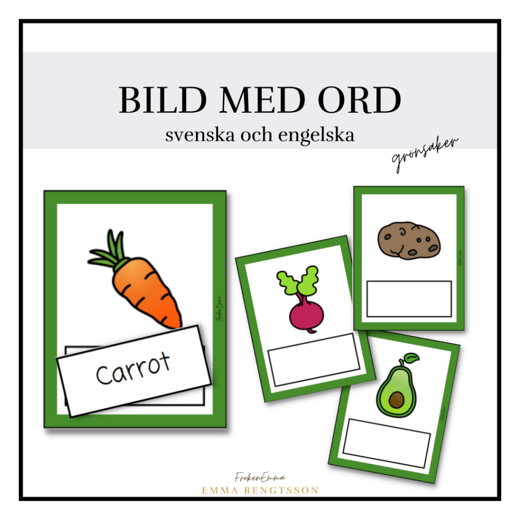 Mat – ord med bild grönsaker