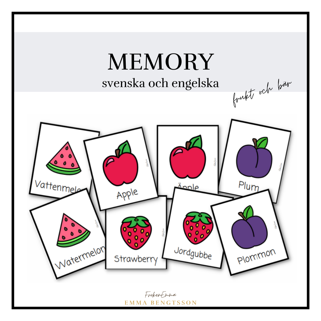 Memory - frukt och bär