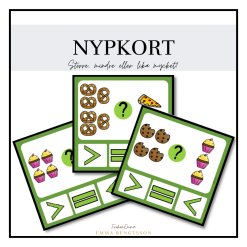 Nypkort - större, mindre eller lika 1-10