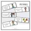Pussel - läs meningen och hitta bilden