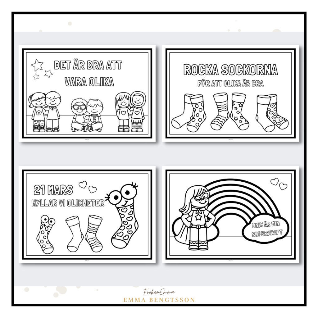 Rocka sockorna målarbilder