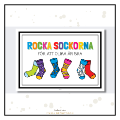 Skylt - rocka sockorna
