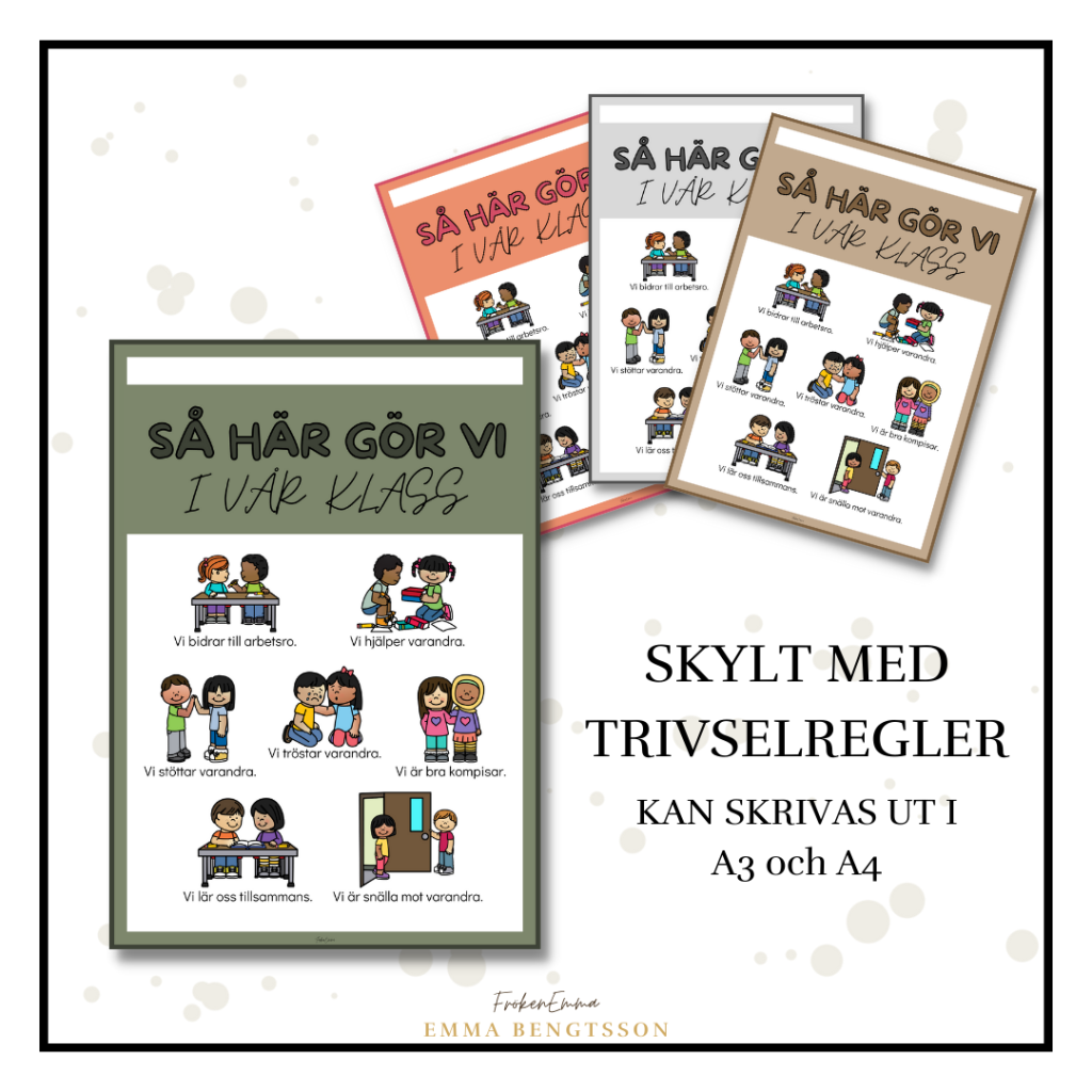 Skylt trivselregler