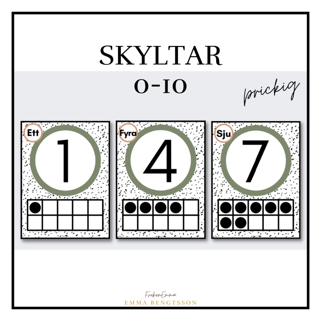 Skyltar 0-10