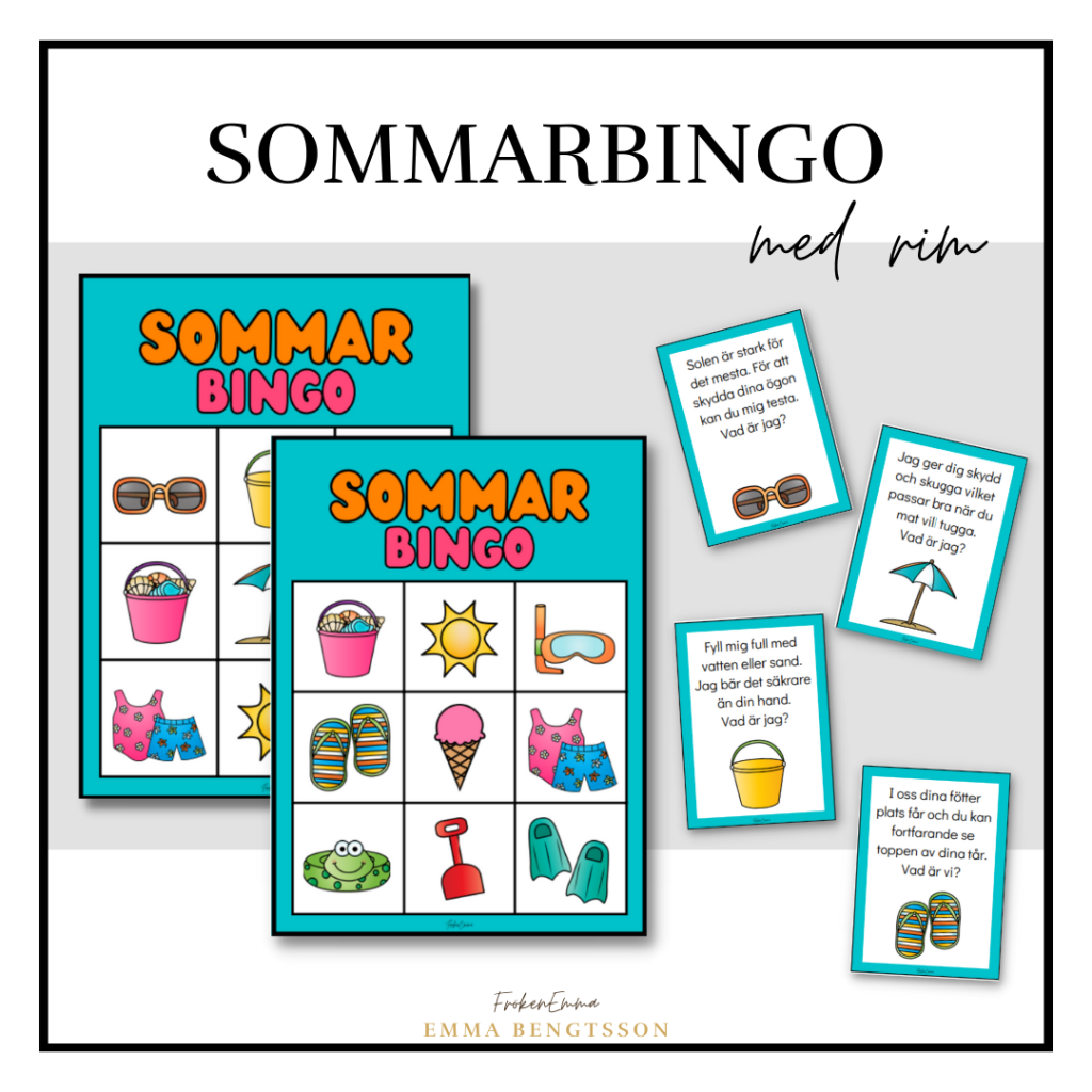 Sommarbingo med rim