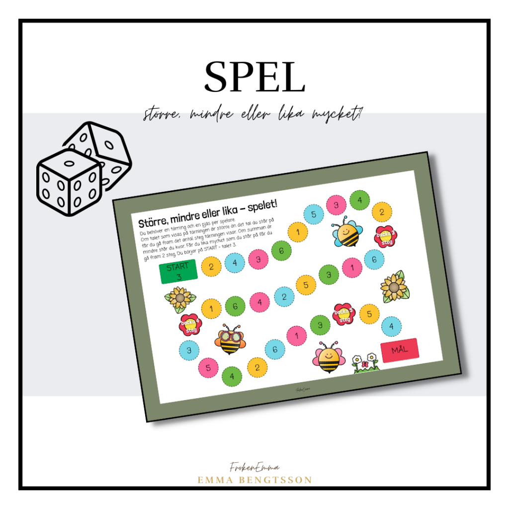 Spel – större, mindre eller lika