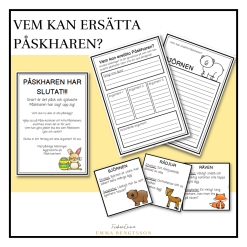 Påsk - Vem kan ersätta påskharen?