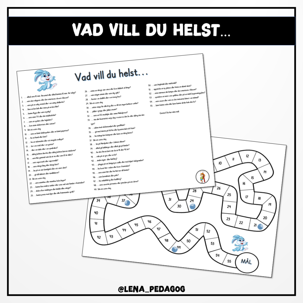 Vad vill du helst…