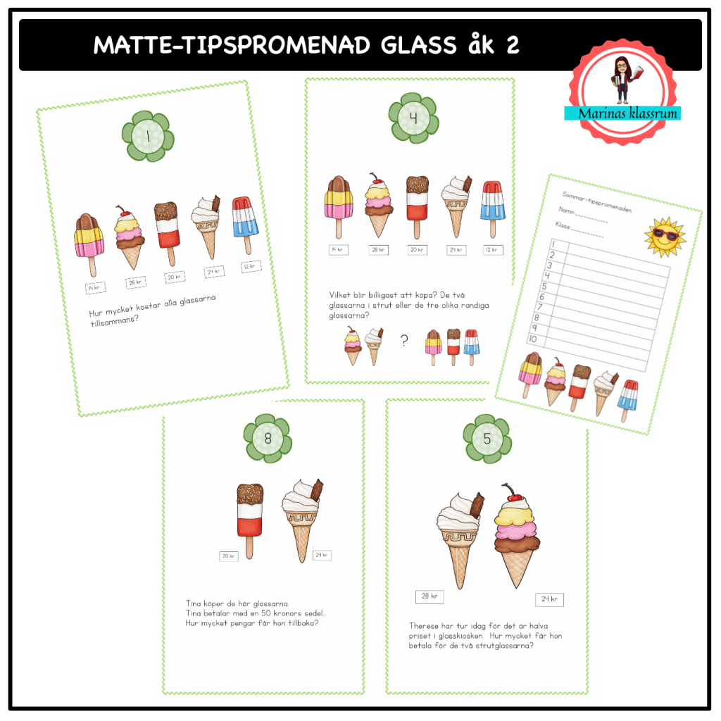 Matte-tipspromenad glass åk 2