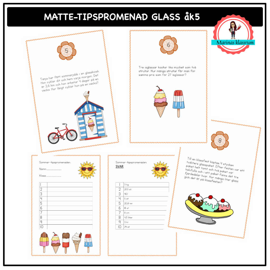 Matt-tipspromenad glass åk 5