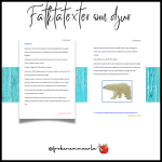 FAKTATEXTER OM DJUR (Öva inför NP år 3) - bild 1