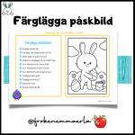 PÅSK – FÄRGLÄGGA EFTER INSTRUKTION - bild 3