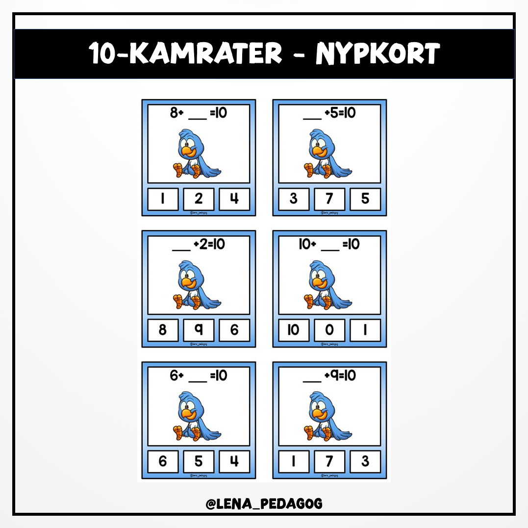 10-kamrater - nypkort