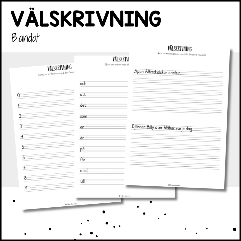 Välskrivning – skriva fint
