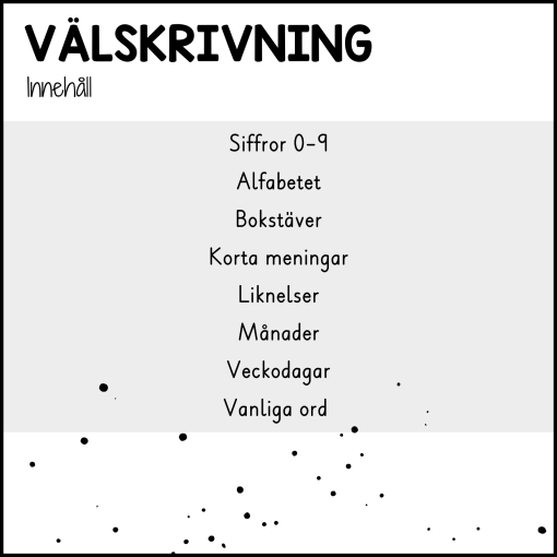 Välskrivning - skriva fint