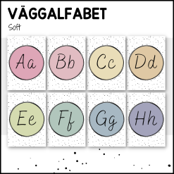 SOFT: väggalfabet #2
